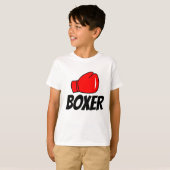 Boxer t shirt voor kinderen (Voorkant volledig)