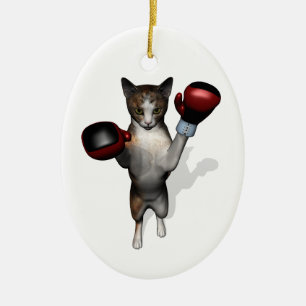 Boxer Tabby Keramisch Ornament