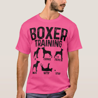 Boxer Training Grappige Hond Eigenaar Boxer Mam Bo T-shirt