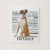 Boxer Traits Puzzle Legpuzzel (Verticaal)
