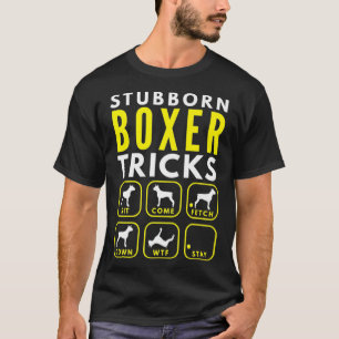 Boxer-trucs voor leerlingen met een hond - premie t-shirt