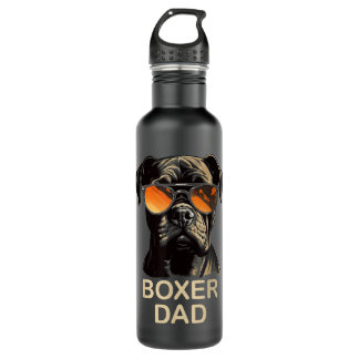 Boxer Vader Hondeneigenaar Gift Funny Boxer Honden Waterfles