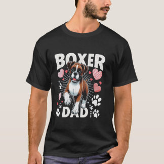 Boxer Vader voor Boxer Hond Dierenliefhebbers T-shirt
