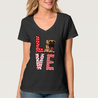 Boxer Valentines Day Love Valentine Cute Hearts T-shirt
