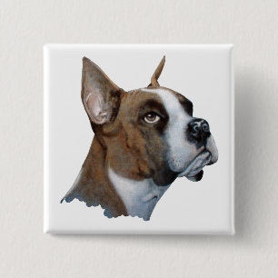 Boxer Vierkante Button 5,1 Cm