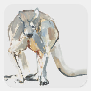 Boxer Vierkante Sticker