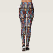 Boxer with Christmas Lights Holiday Leggings (Achterkant)