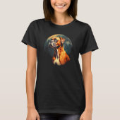 Boxer With Full Moon in Background T-shirt (Voorkant)