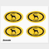 Boxer Xing Ovale Sticker (Vel)