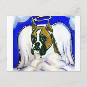 Boxerhond engel briefkaart