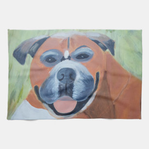 Boxerhond Keukenhanddoeken