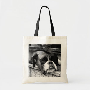 Boxerhond op vensterbank BTCNA Tote Bag