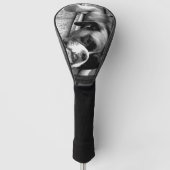 Boxerhond op vensterbank DCCNA Golfheadcover (Voorkant)