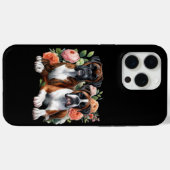 Boxerhonden Tussen De Bloemen Case-Mate iPhone Case (Achterkant (horizontaal))