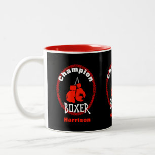 Boxers Boxing Ghandschoenen Gepersonaliseerd Tweekleurige Koffiemok