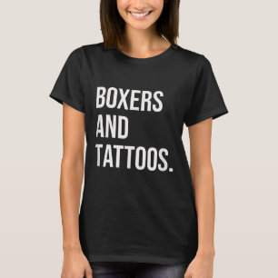 Boxers en Tattoos Duitse boxer-eigenaar Dog Inked T-shirt