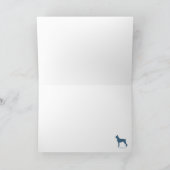 Boxers Pulling Santa's Sleigh Feestdagen Kaart (Binnen)