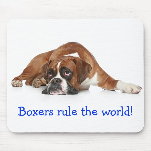Boxers-regel in het World Mousepad Muismat (Voorkant)