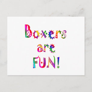 Boxers zijn flauw briefkaart