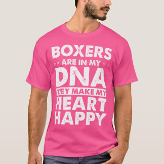 Boxers zijn in mijn DNA geschenken voor bokser lie T-shirt