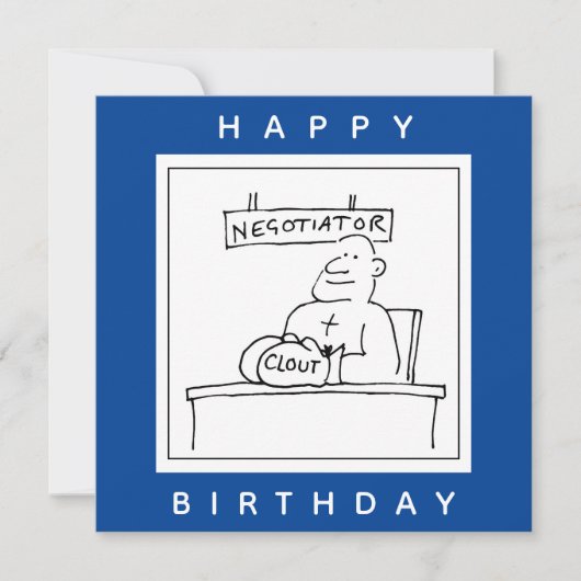 Boxeur à un bureau a de l'influence sur la carte d (Devant)