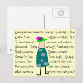 "Boxhead" Artikelgeschenken voor artikelen Briefkaart (Voorkant / Achterkant)