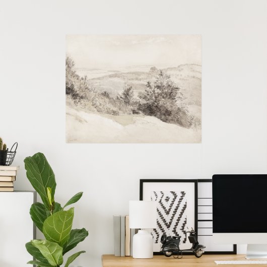 Boxhill  waterverf poster (Thuiskantoor)