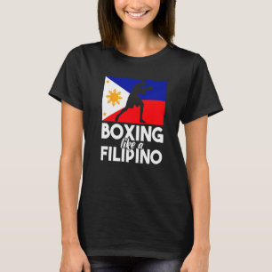 Boxing als een Filippijnse Filippijnse vlag met ee T-shirt