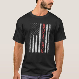 Boxing American Flag 4e juli Cool Boxer Novelt T-shirt