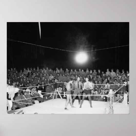 Boxing bij Walter Reed, jaren 20 Poster (Voorkant)