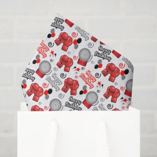 Boxing Birthday Tissue Paper Tissuepapier (Cadeauzakje)