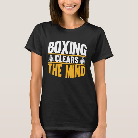 Boxing Clears The Mind I Boxing T-shirt (Voorkant)
