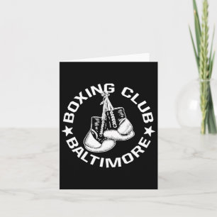 Boxing Club Baltimore Handschoenen Graphic voor ee Kaart