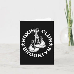 Boxing Club Brooklyn Handschoenen Graphic voor een Kaart