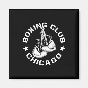 Boxing Club Chicago Handschoenen Graphic voor een Magneet