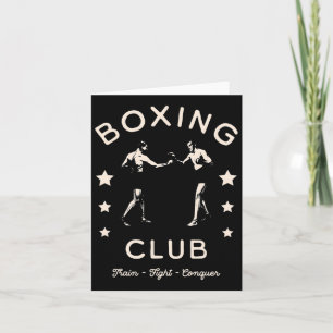 Boxing Club Trein Fight Veroveren vechter en sterr Kaart