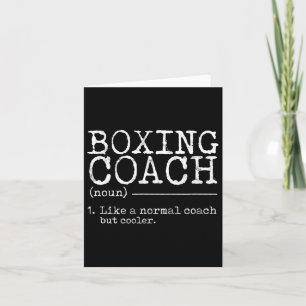 Boxing Coach Definitie - Grappig Kaart