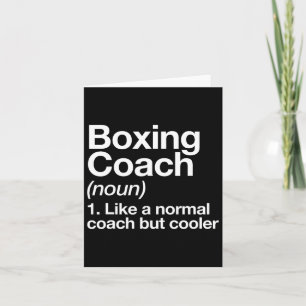 Boxing Coach Funny Sports Definition Marti Kaart