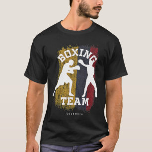 Boxing Colombia Combat Sports Fighter Boxing T-shirt