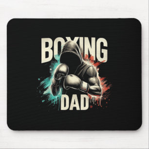 Boxing Dad Vaderdag T-shirt voor Boxing Lover Muismat