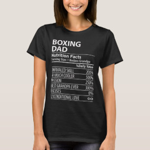 Boxing Dad Voedingsfeiten Grappig Boksen Pa T-shirt