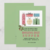 Boxing Day Dinner Party-uitnodigingen Kaart (Voorkant / Achterkant)