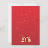 Boxing Day Invitation in Red Kaart (Achterkant)