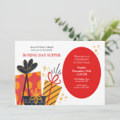 Boxing Day-ovaal Kaart (Staand voorkant)