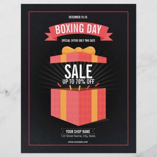 Boxing Day Sale Flyer (Voorkant)
