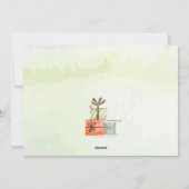 Boxing Day Sneeuwman Vakantie Kaart (Achterkant)