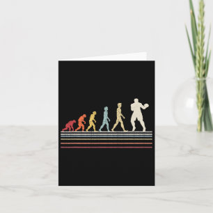 Boxing Evolution Funny Boxer Gift Retro  Bo Kaart