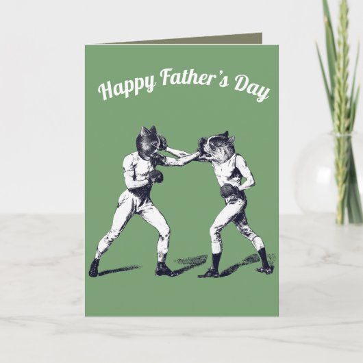 Boxing Father's Day Kaart (Voorkant)