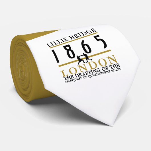 Boxing Fight, Queensberry Rules Stropdas (Opgerold)