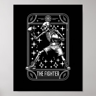 Boxing Fighter - Handschoenen Sparring Boxer Skele Poster